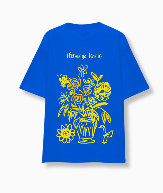 SCRIBBLE BLUE TEE